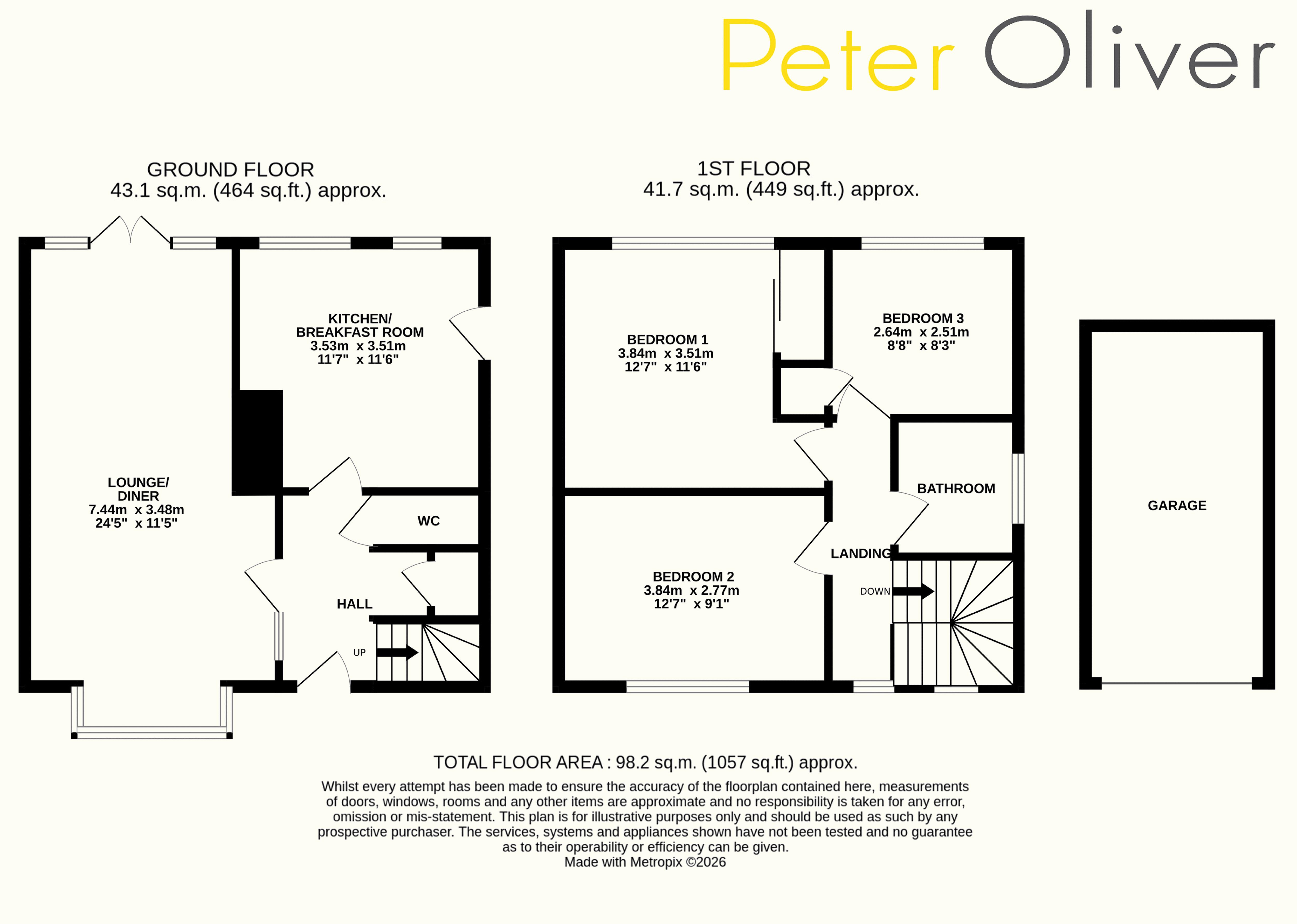 145, Rocks Park Road, Uckfield floorplan