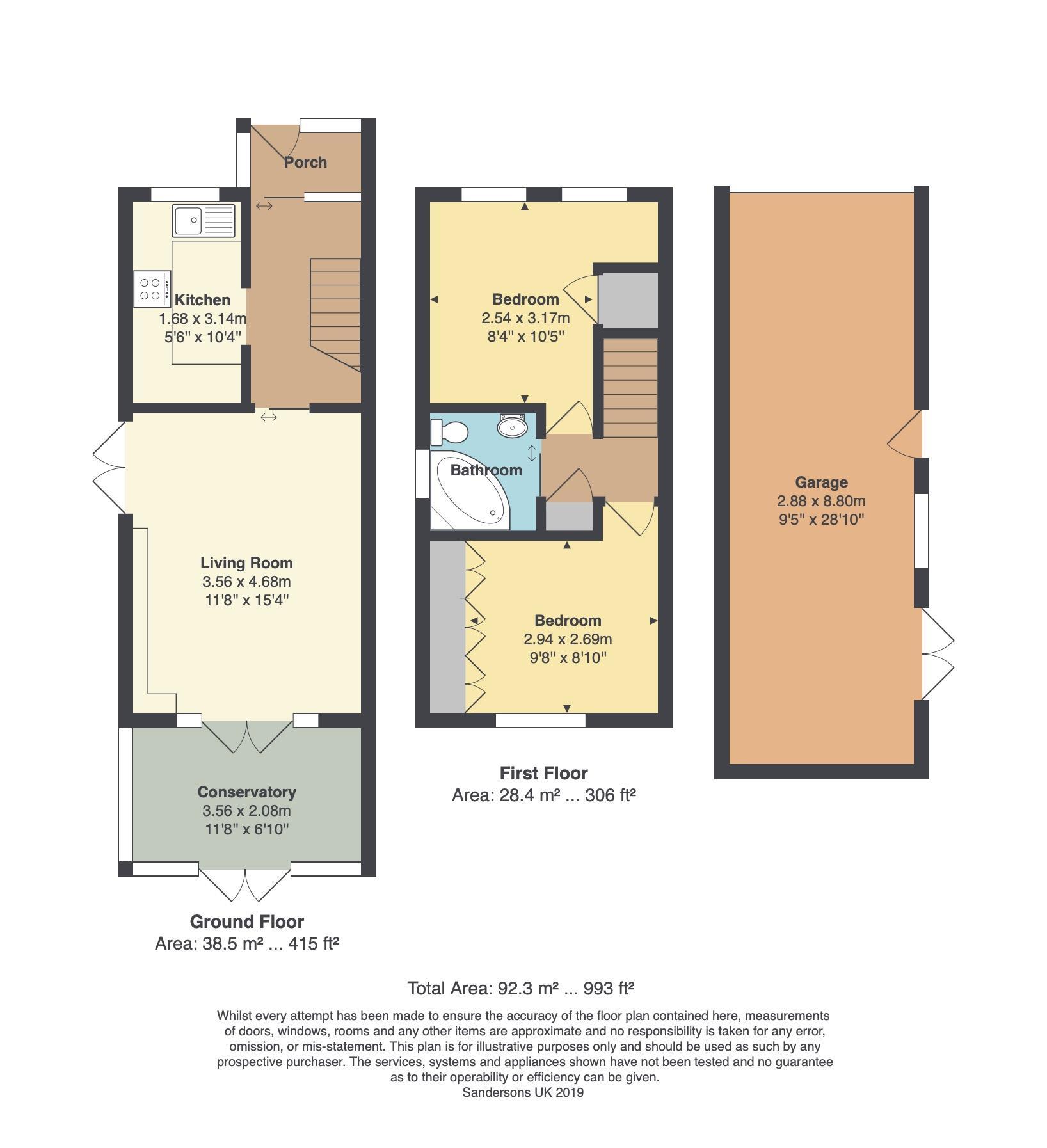 2 Bedrooms Semi-detached house for sale in Bensted, Washford Farm, Ashford TN23