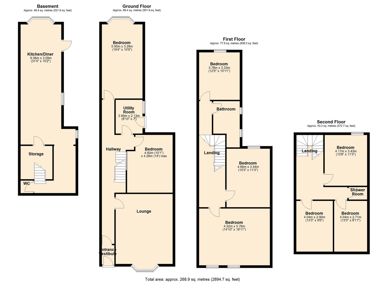 4, South Road, Lancaster floorplan