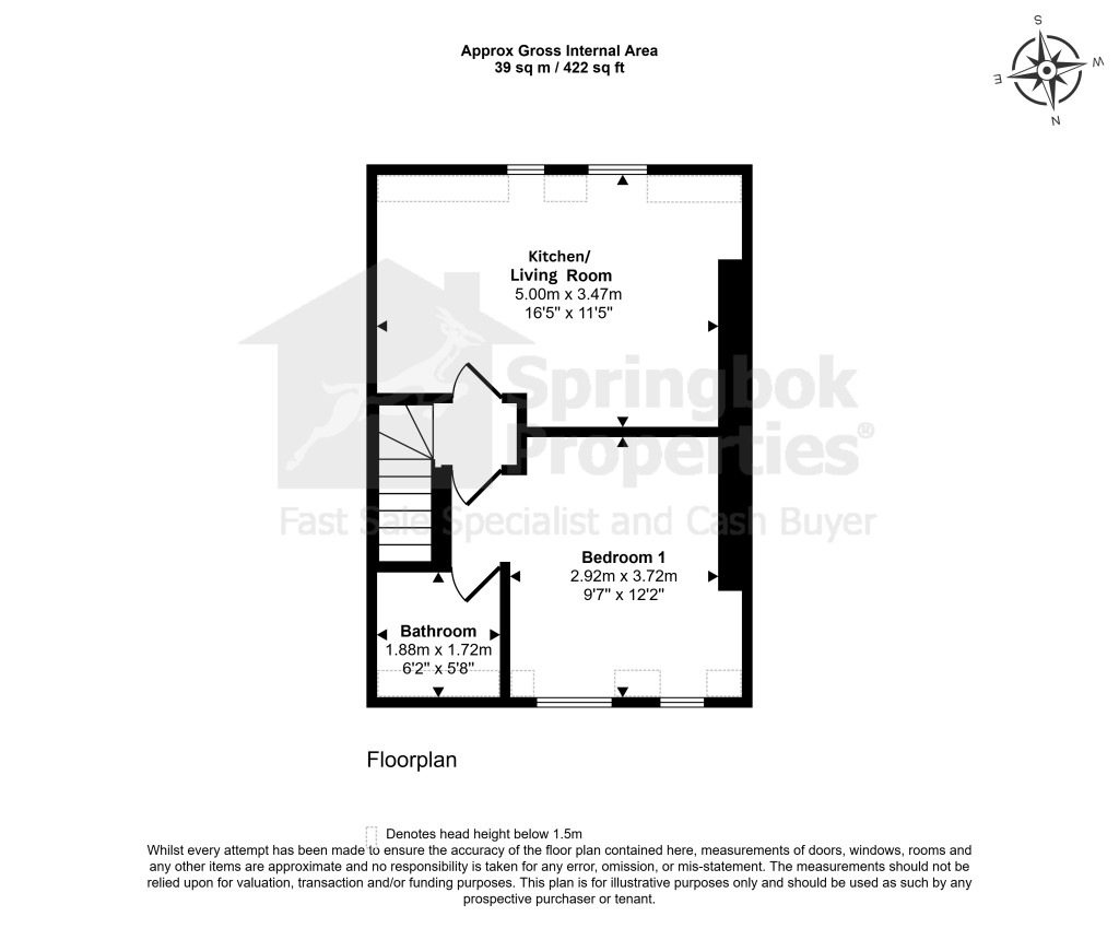 Flat 4, 44 Windsor Crescent, Bridlington floorplan