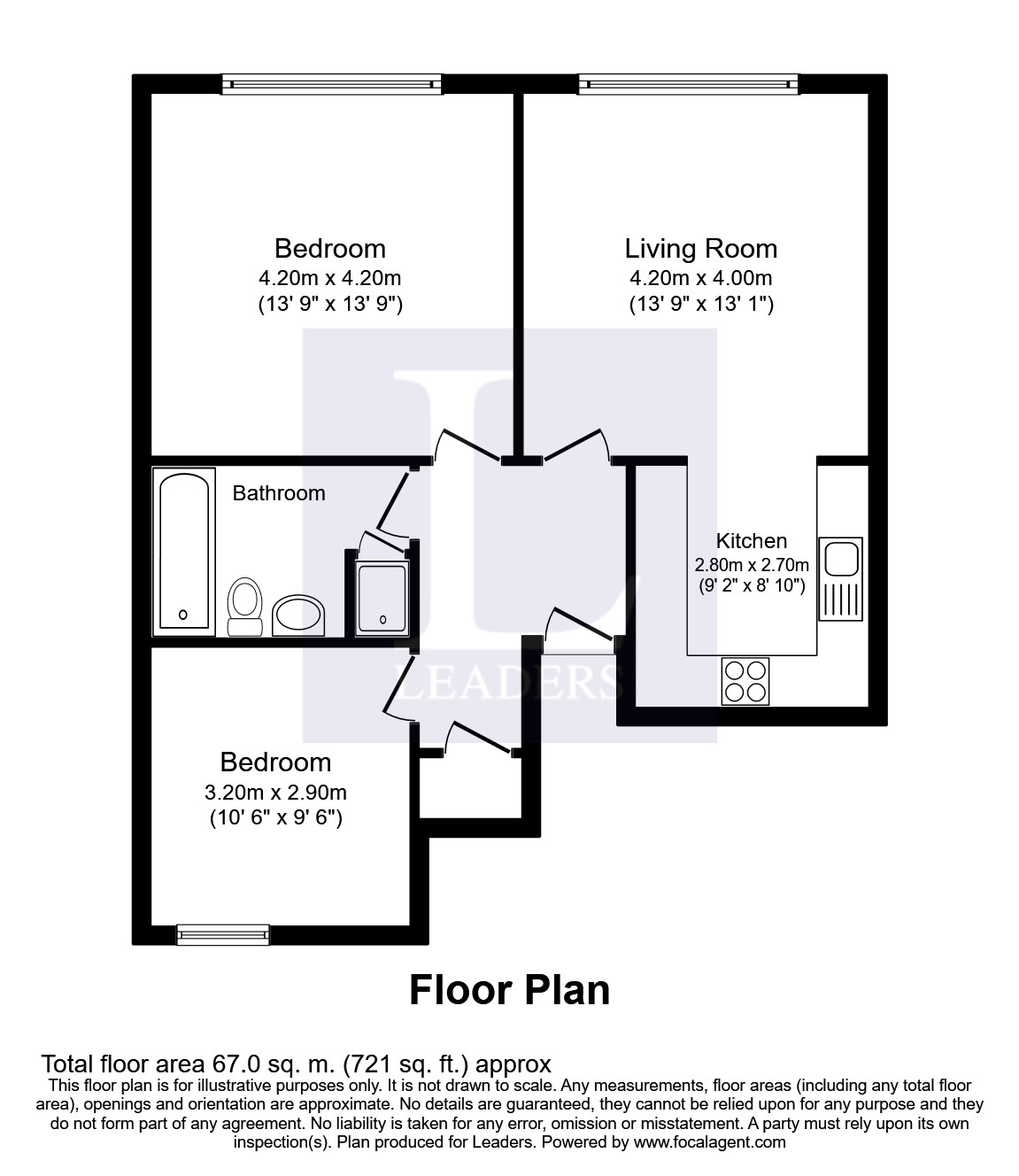 48, The Gallery, Salford floorplan