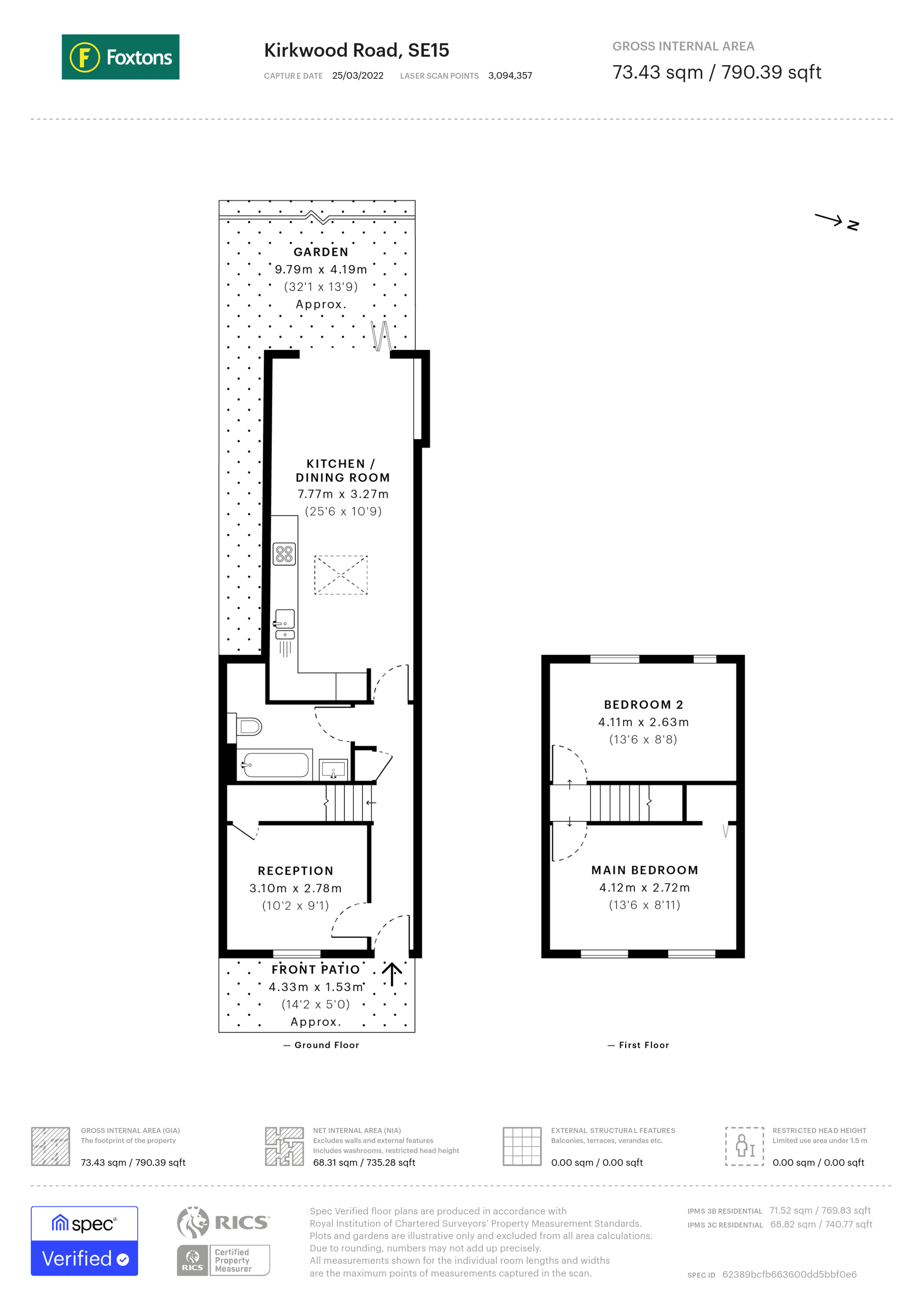 Kirkwood Road, Peckham floorplan