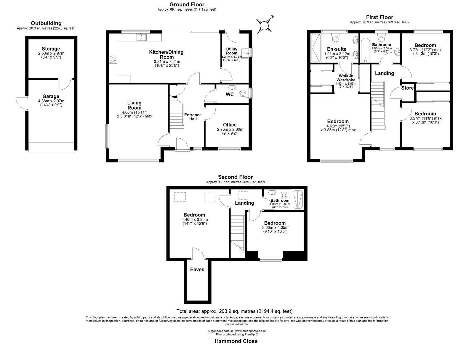18, Hammond Close, Basildon floorplan