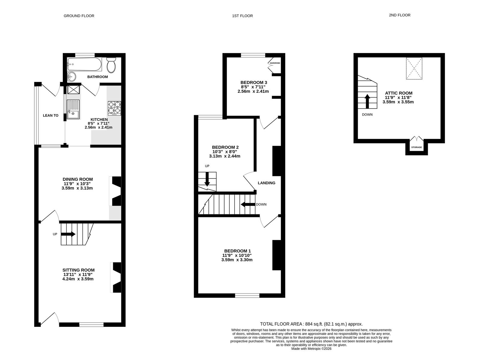 87, Highmore Street, Hereford floorplan