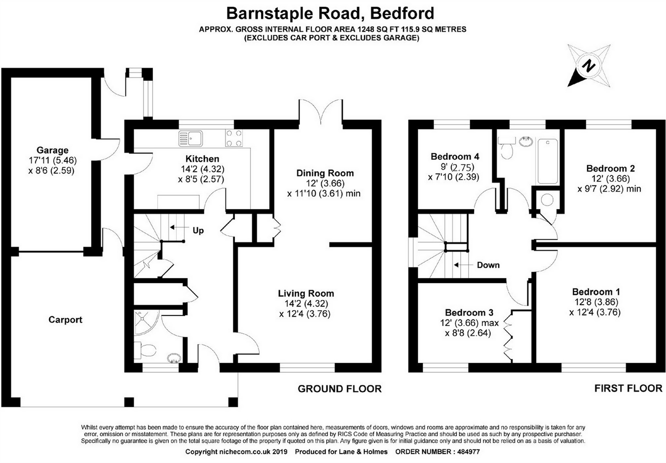 4 Bedrooms Detached house for sale in Barnstaple Road, Bedford MK40