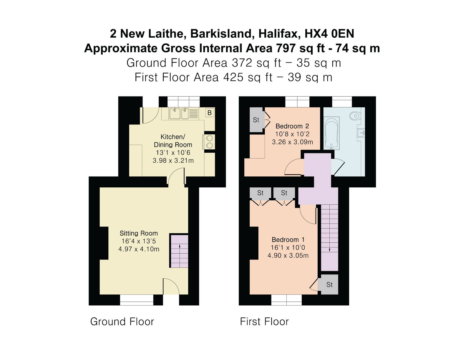 2, New Laithe, Halifax floorplan