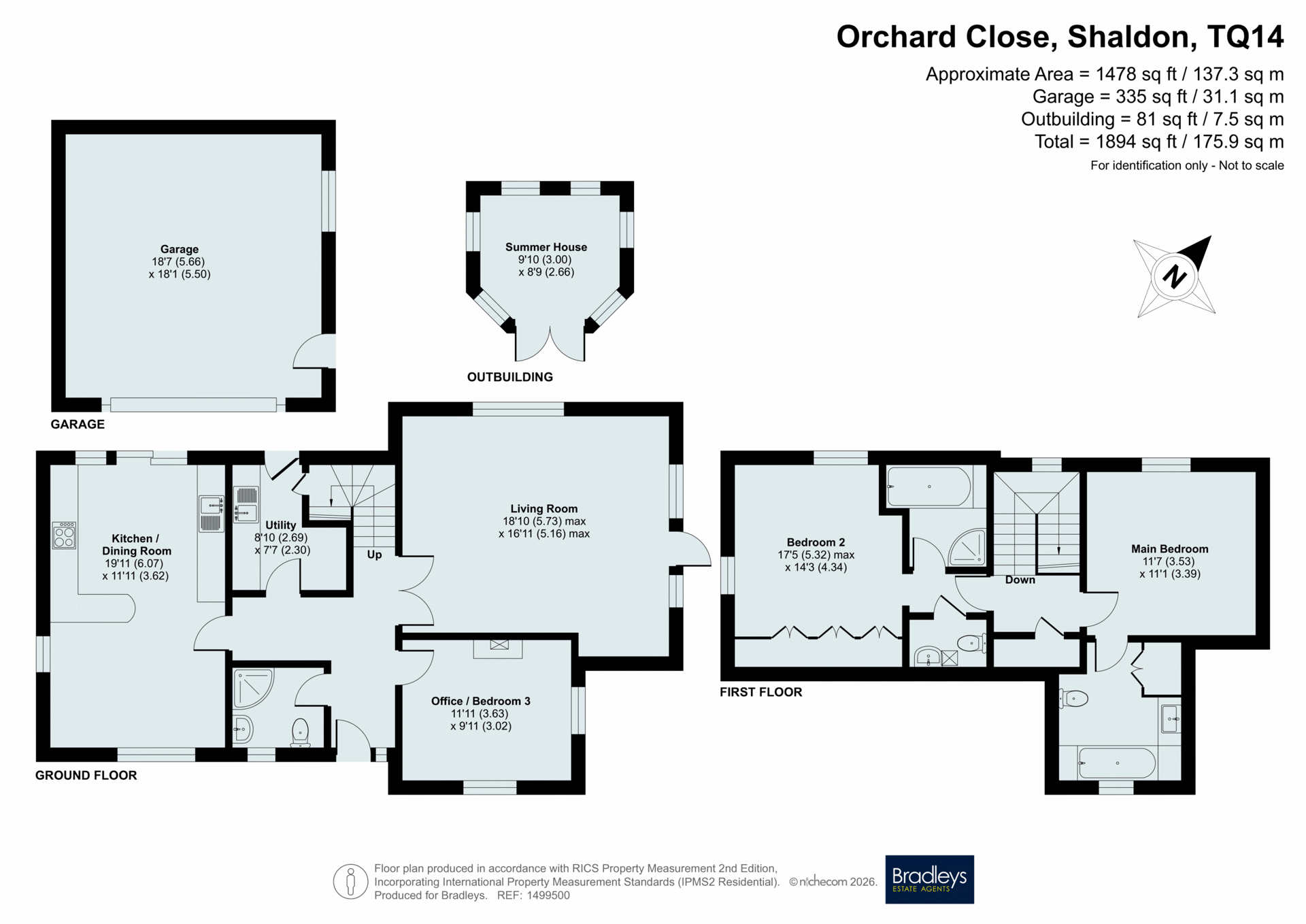 5, Orchard Close, Shaldon floorplan