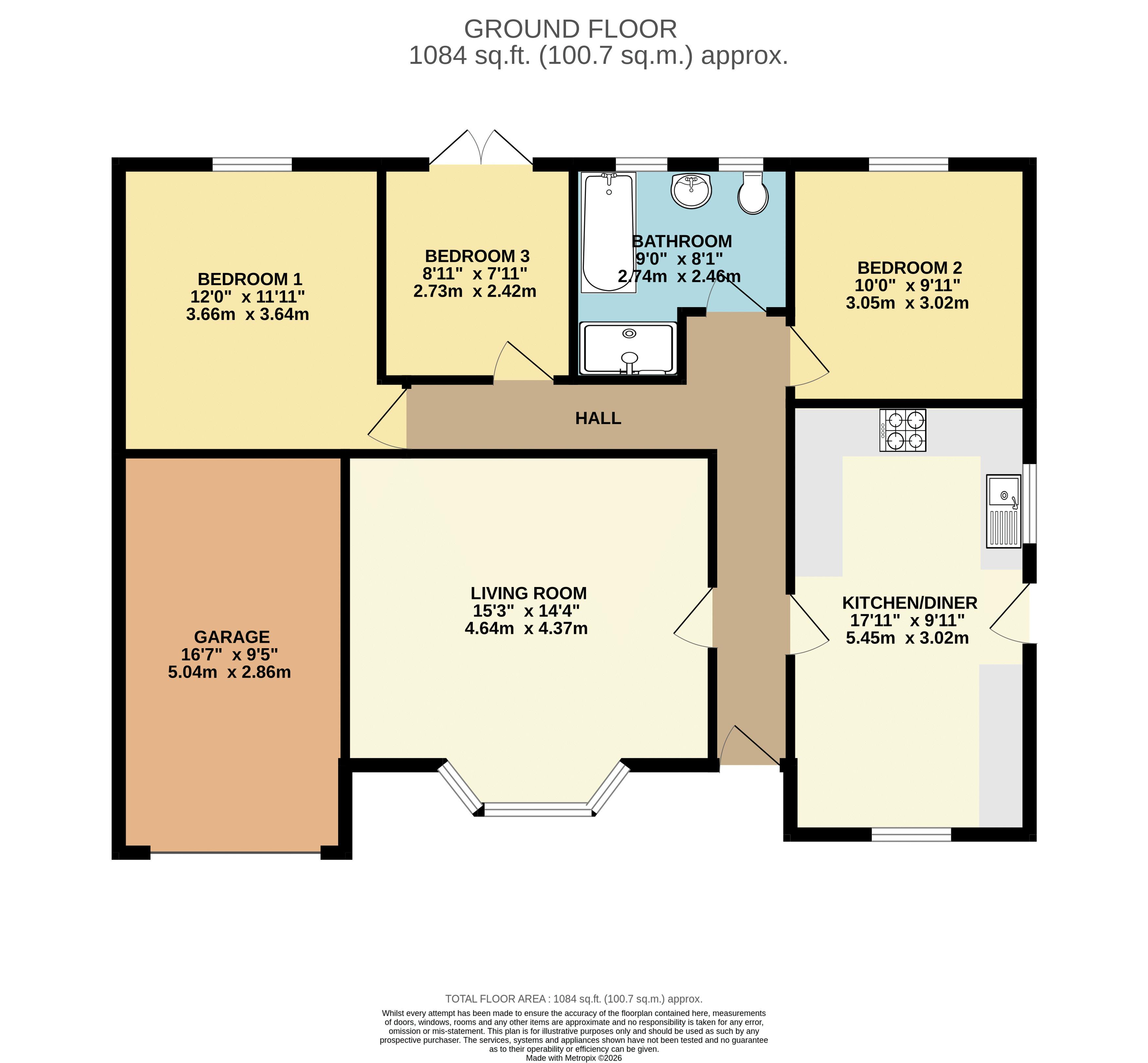 31, Wesley Close, Lincoln floorplan