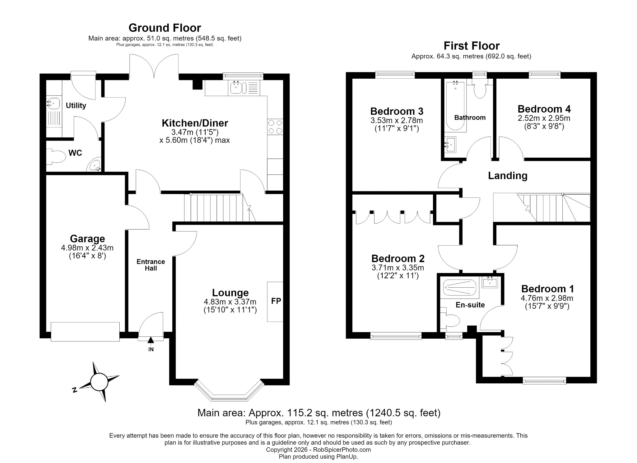4 Crab Apple Drive, Higham Ferrers, Northamptonshire floorplan
