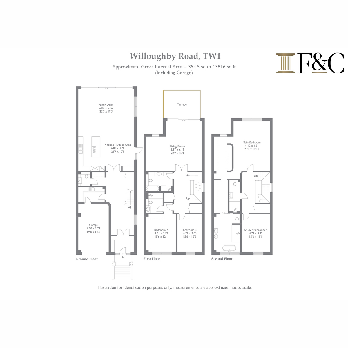 Rosefinch House, Willoughby Road, Twickenham floorplan