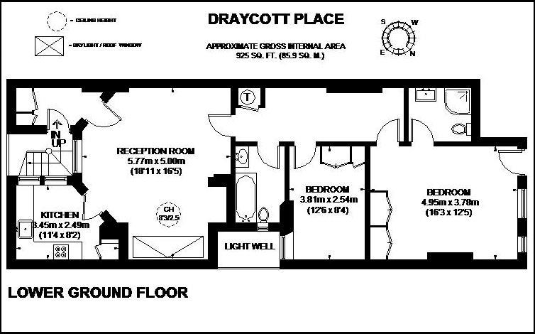 2 Bedrooms Flat to rent in Draycott Place, London SW3