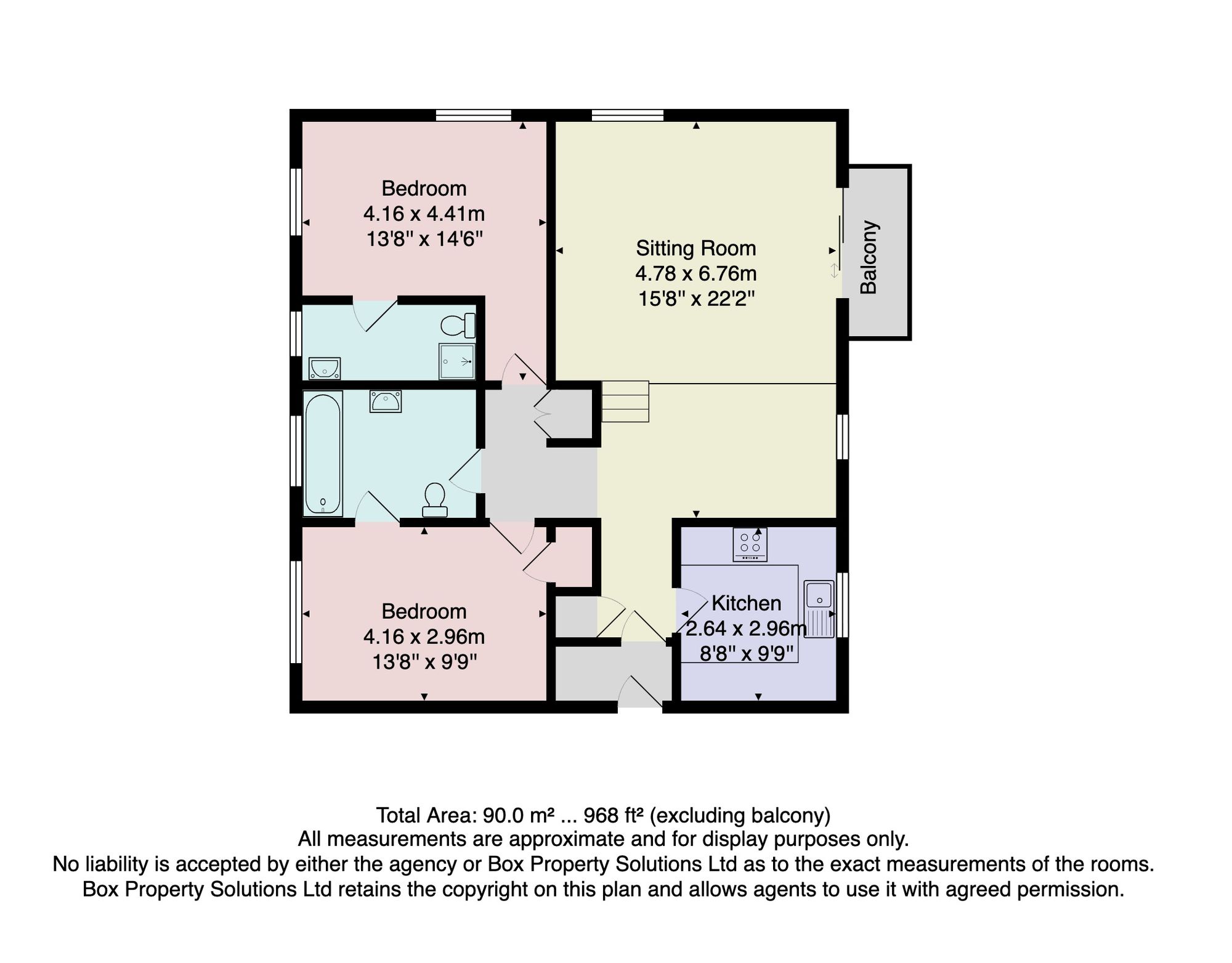 Apt 6, The Pantiles, Harrogate floorplan