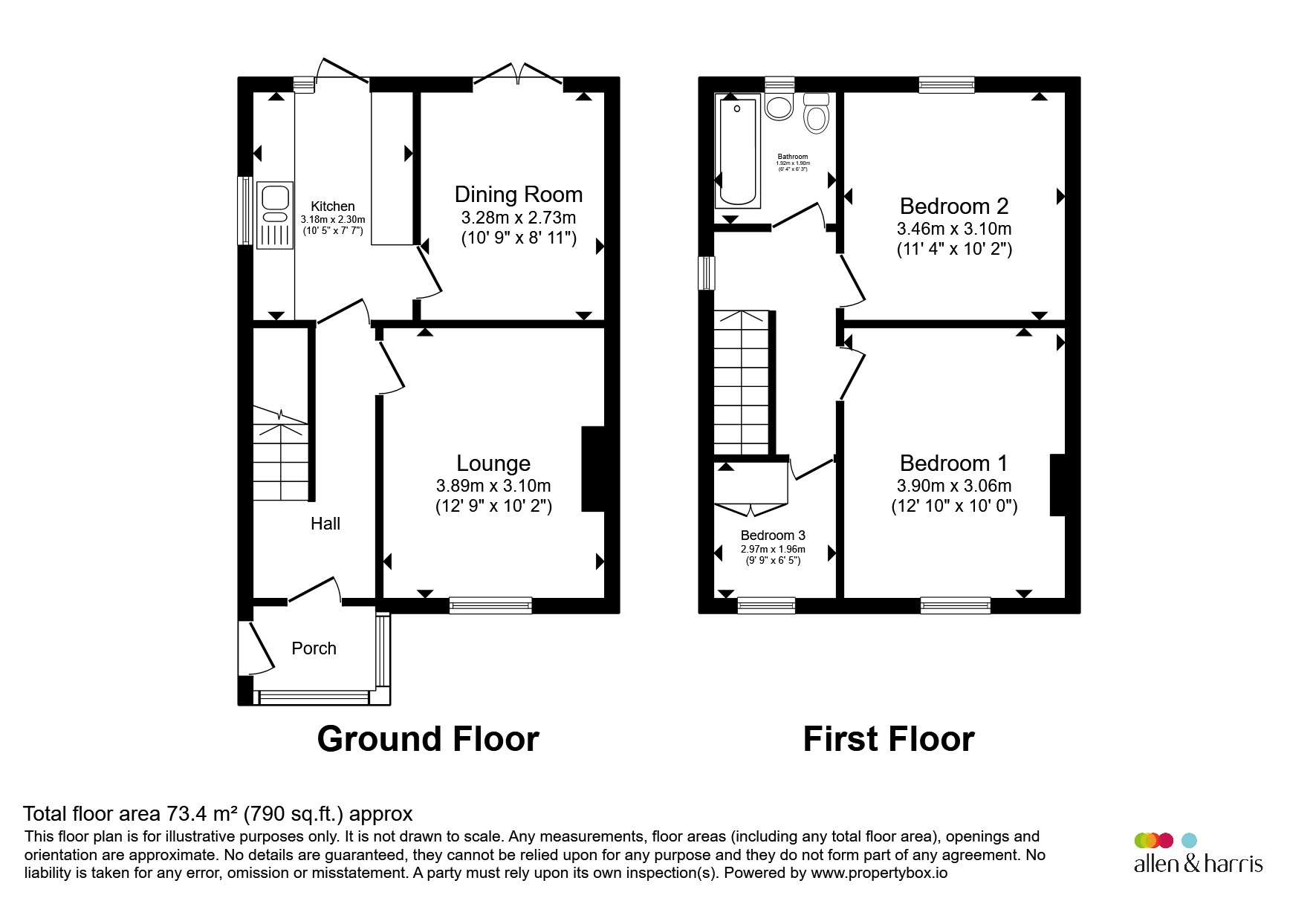 2, Powys Drive, Dinas Powys floorplan
