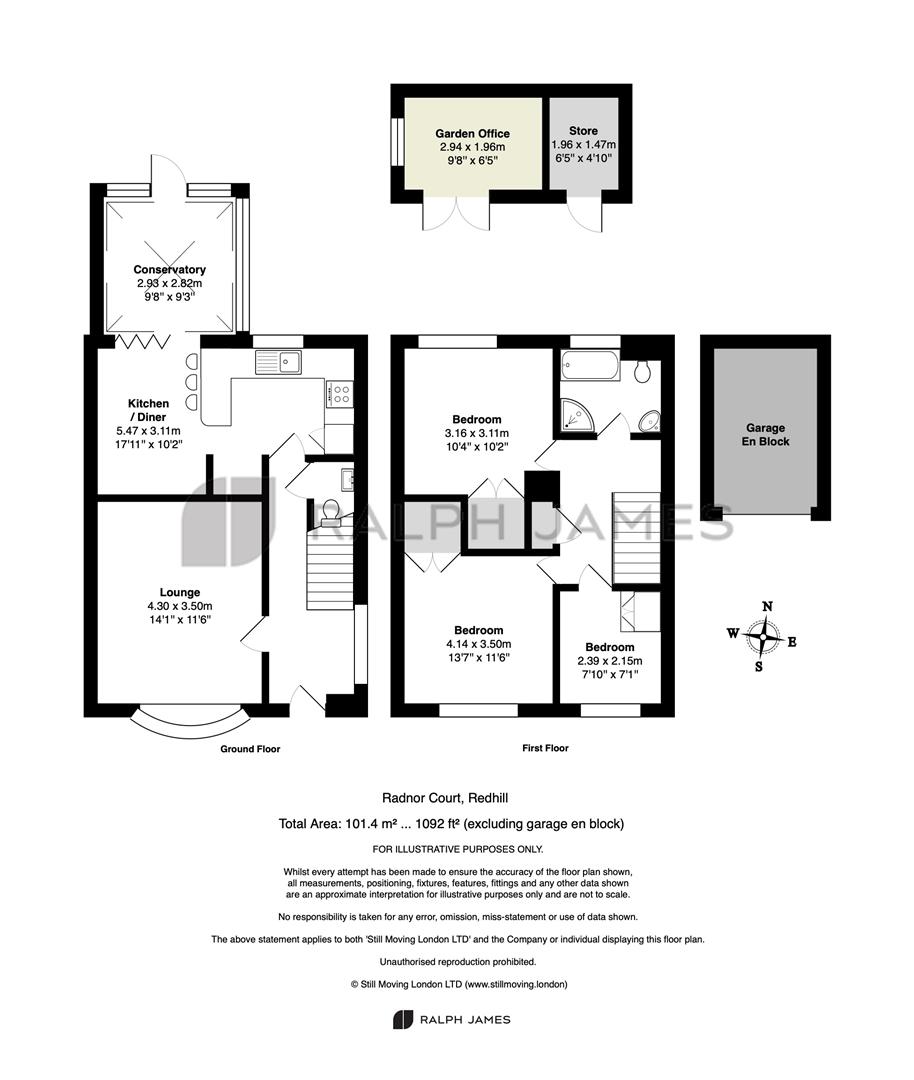 13 Radnor Court, Linkfield Street, Redhill floorplan