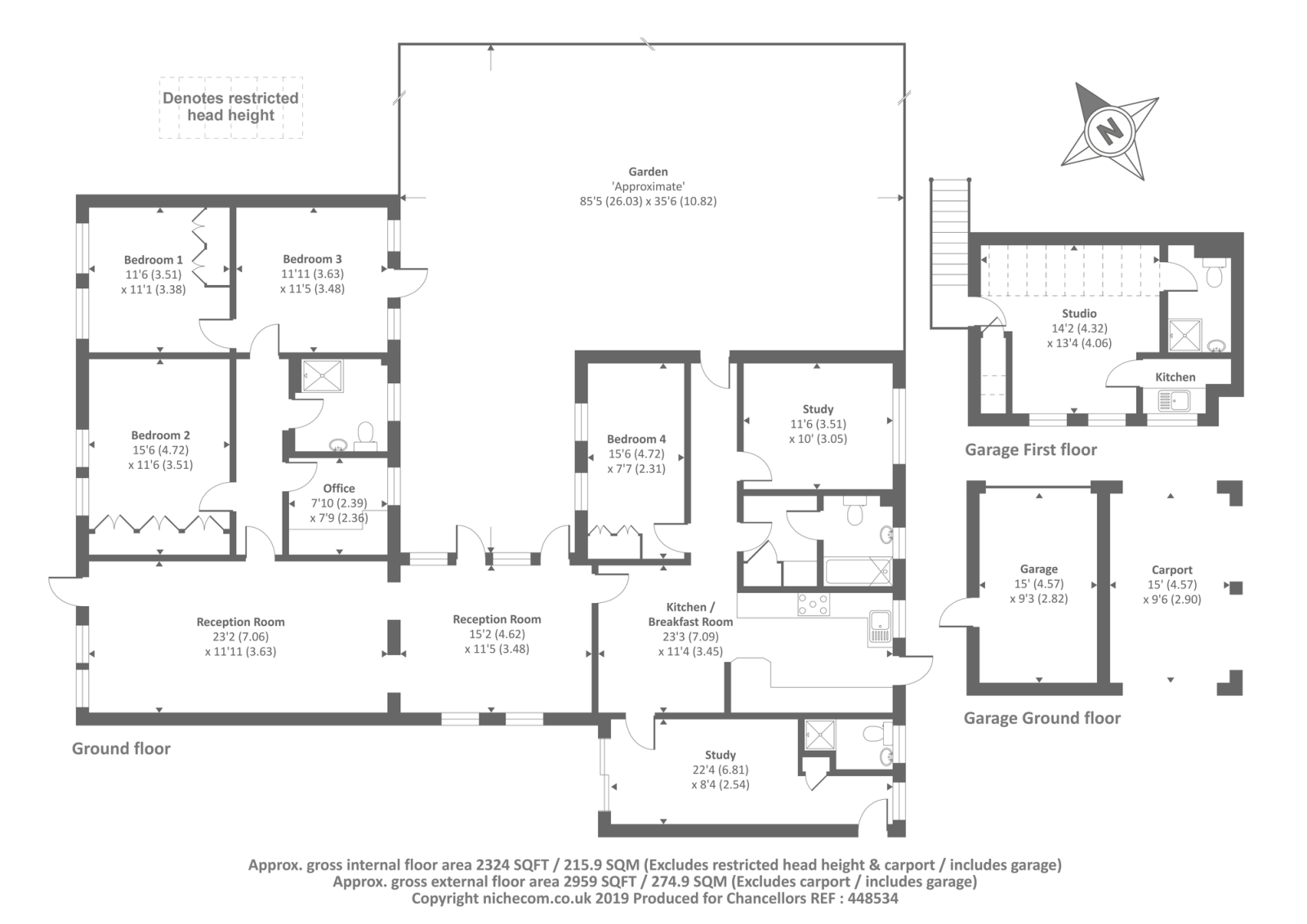 5 Bedrooms Detached bungalow for sale in Rectory Road, Farnborough, Hampshire GU14