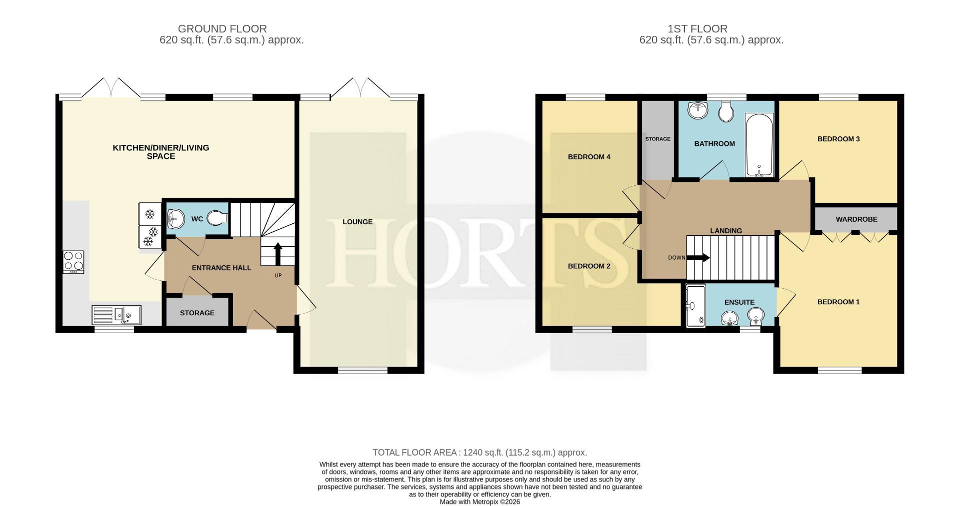 14, Preston Close, Rugby floorplan