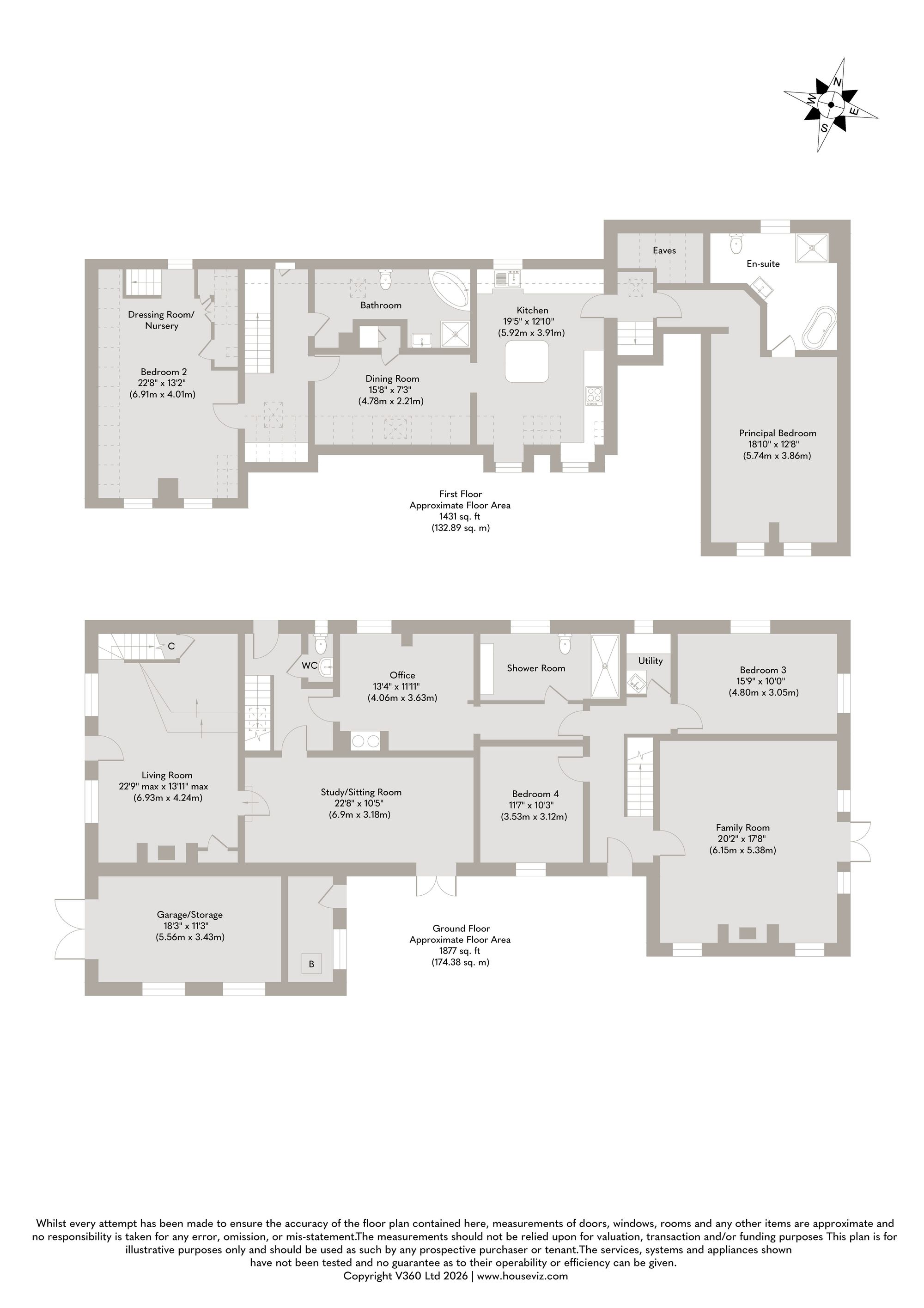 The Cottage The Drift, Dereham floorplan