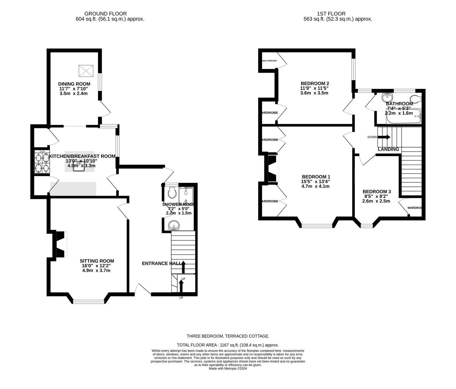 Union Cottage, 16 Gumstool Hill, Tetbury floorplan