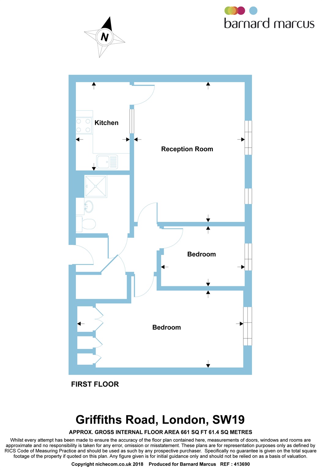 2 Bedrooms  for sale in Griffiths Road, London SW19