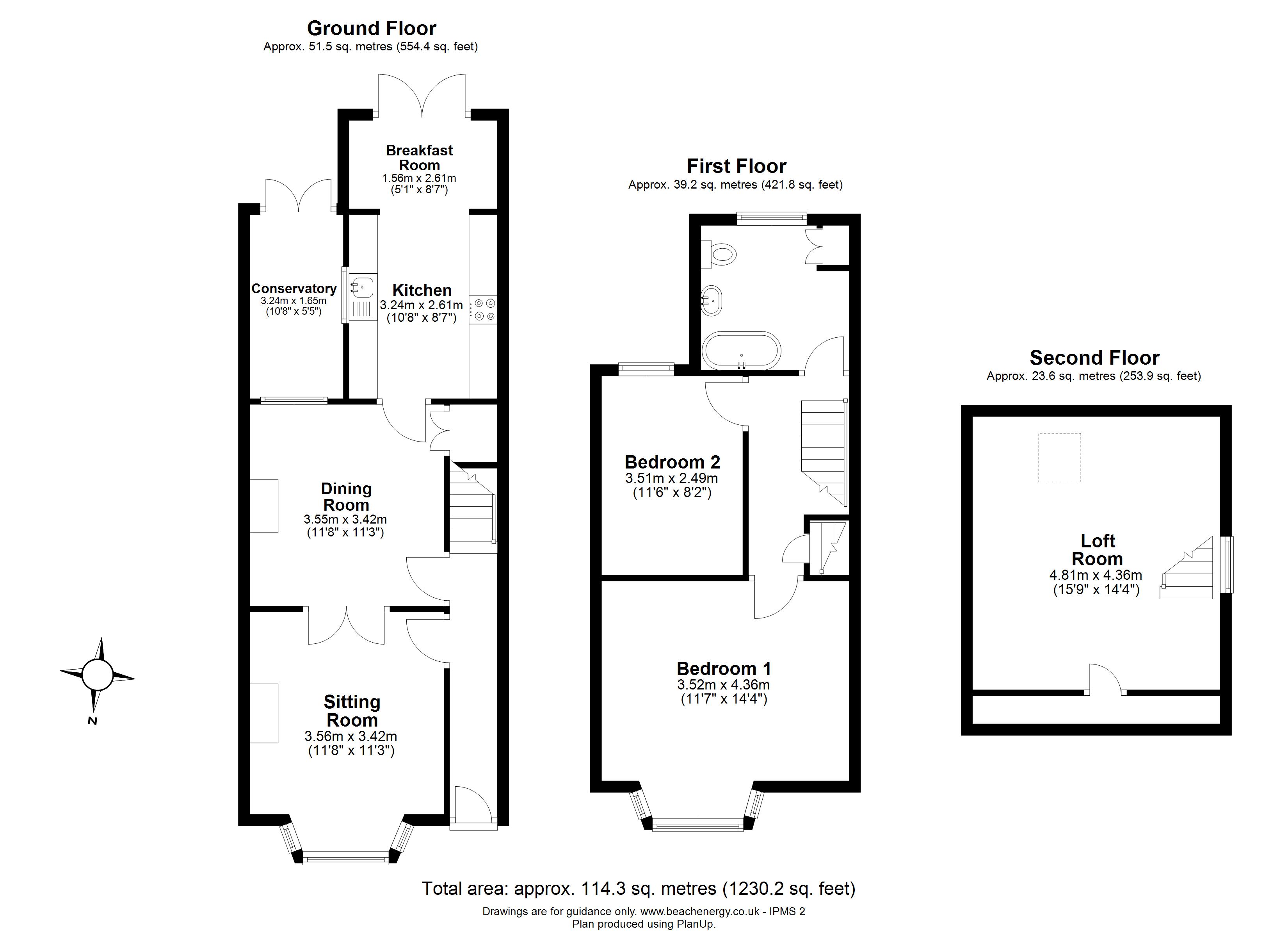 40, Hartington Grove, Cambridge floorplan