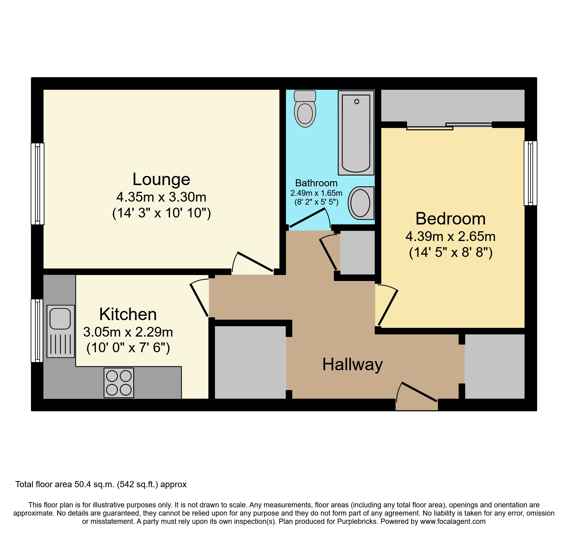 Albany Street, Dunfermline KY12, 1 bedroom flat for sale 65693446