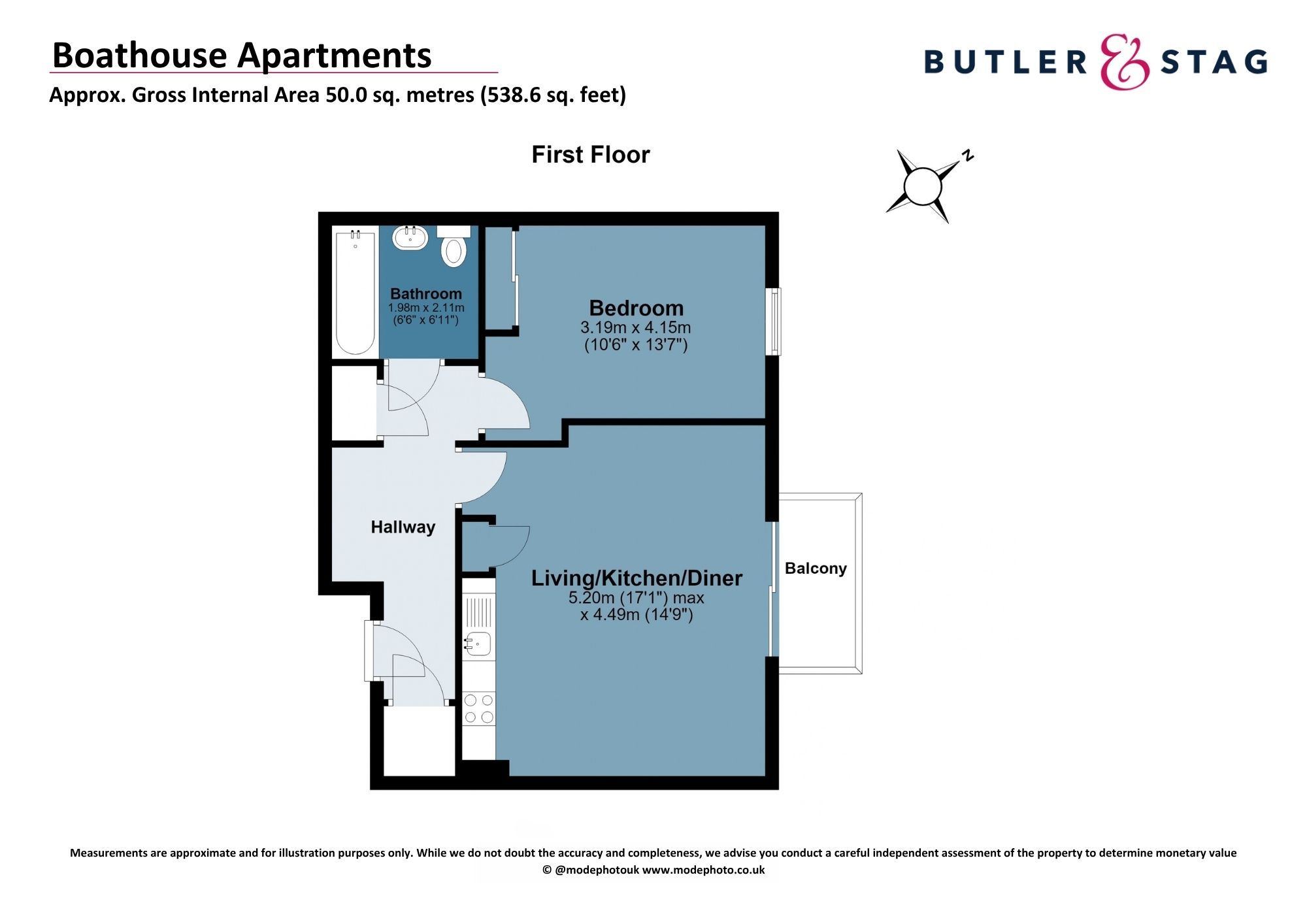 Flat 5, Boathouse Apts, London floorplan