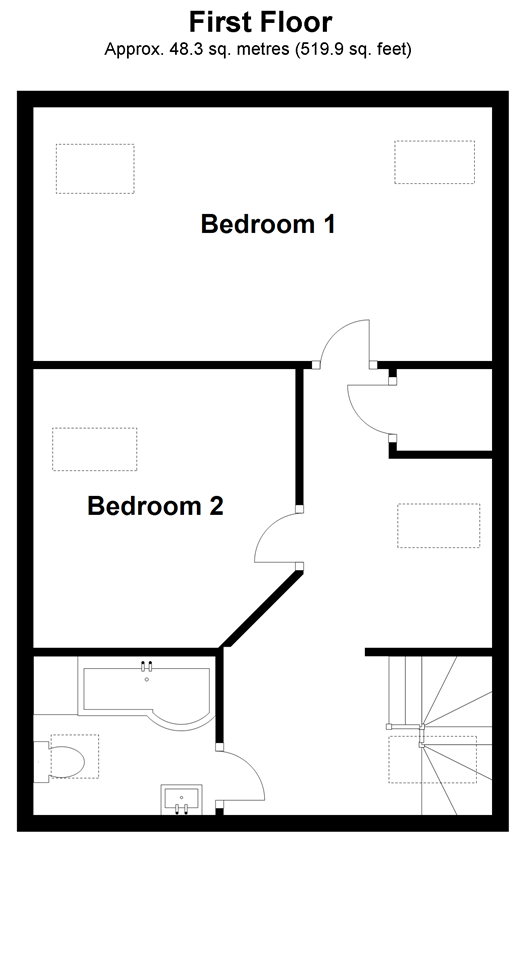 Newport Road, The Old Chapel, Apse Heath, Isle Of Wight PO36, 2 bedroom