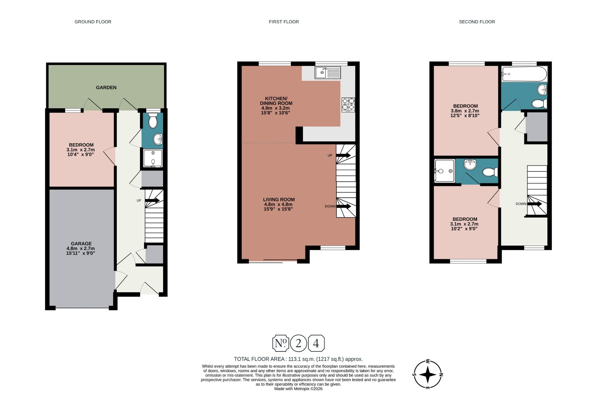 17 Holland Mews, Hove floorplan