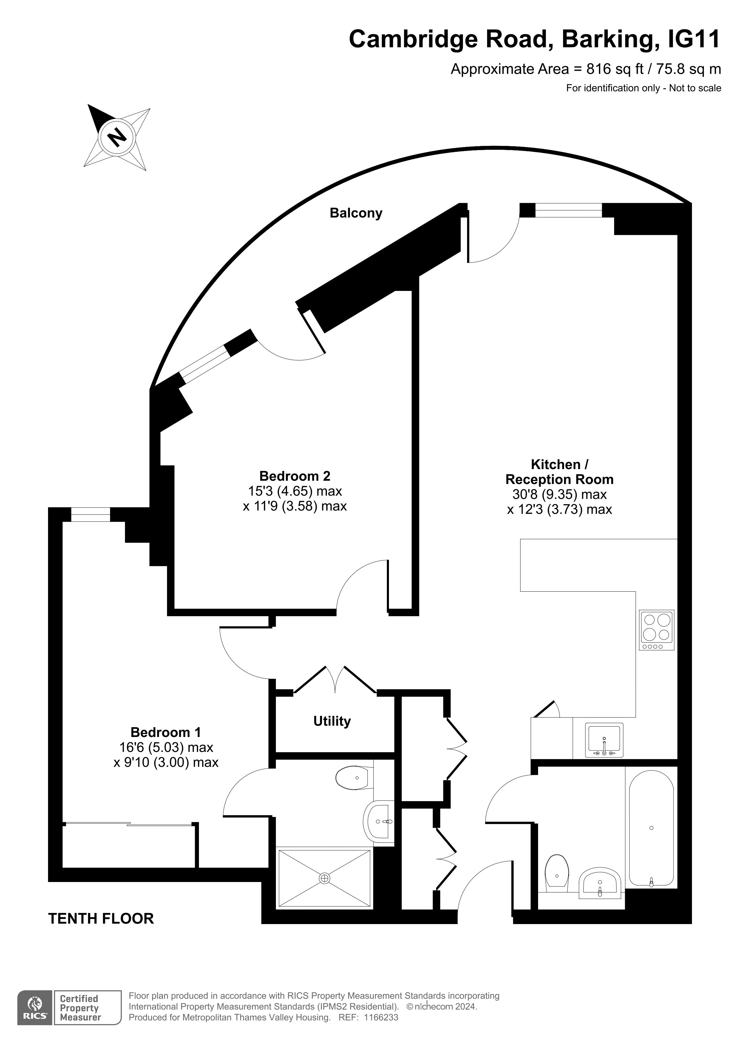 2 bed flat for sale in Oculus House, Barking, Barking And Dagenham IG11