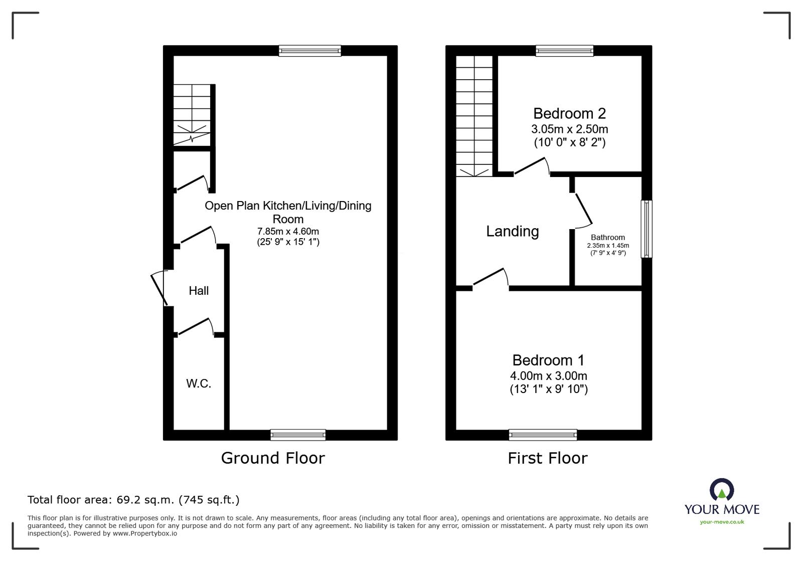 Flat 3, 95, Station Road, Derbyshire floorplan