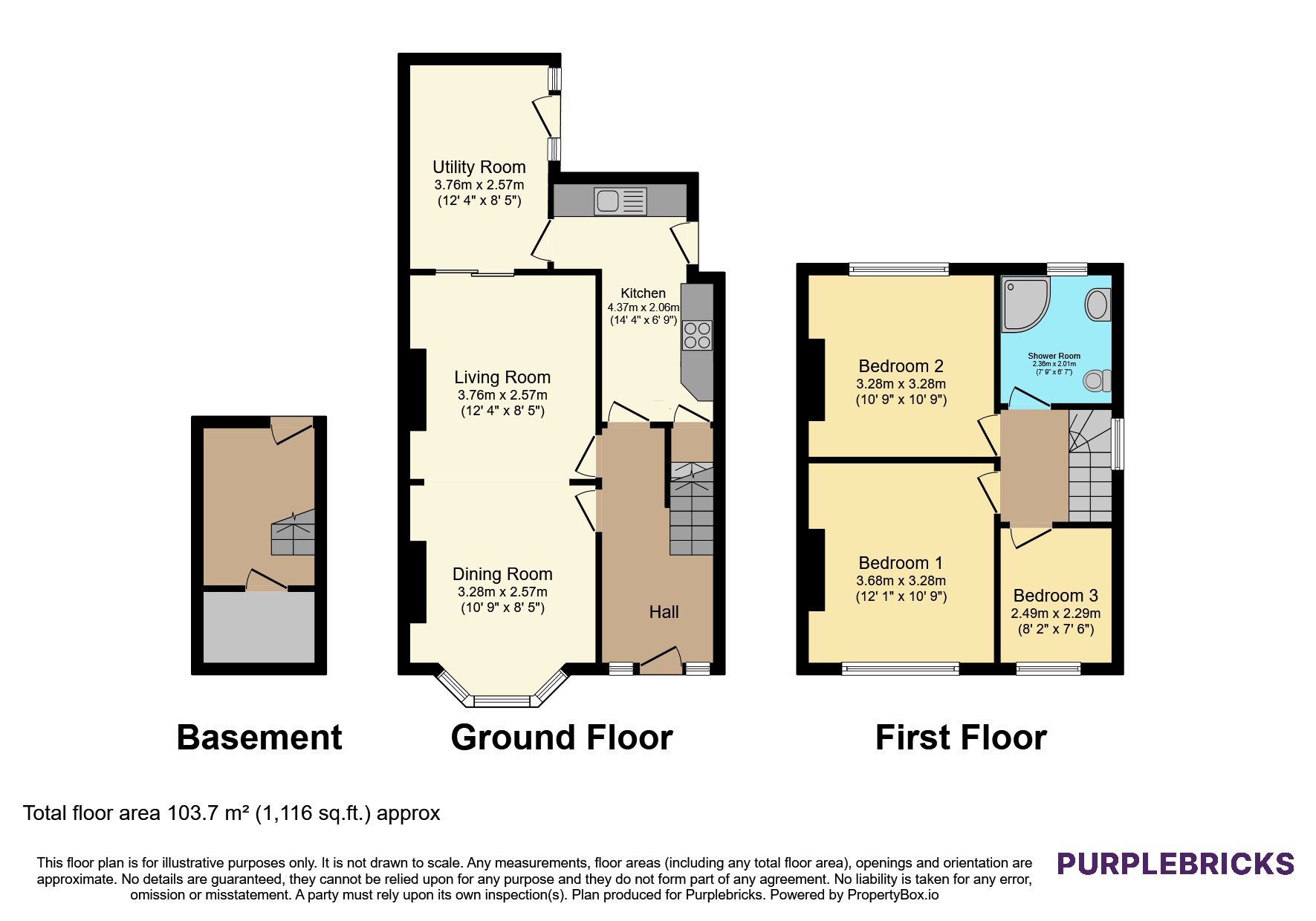 72, Chadwick Road, Nottingham floorplan