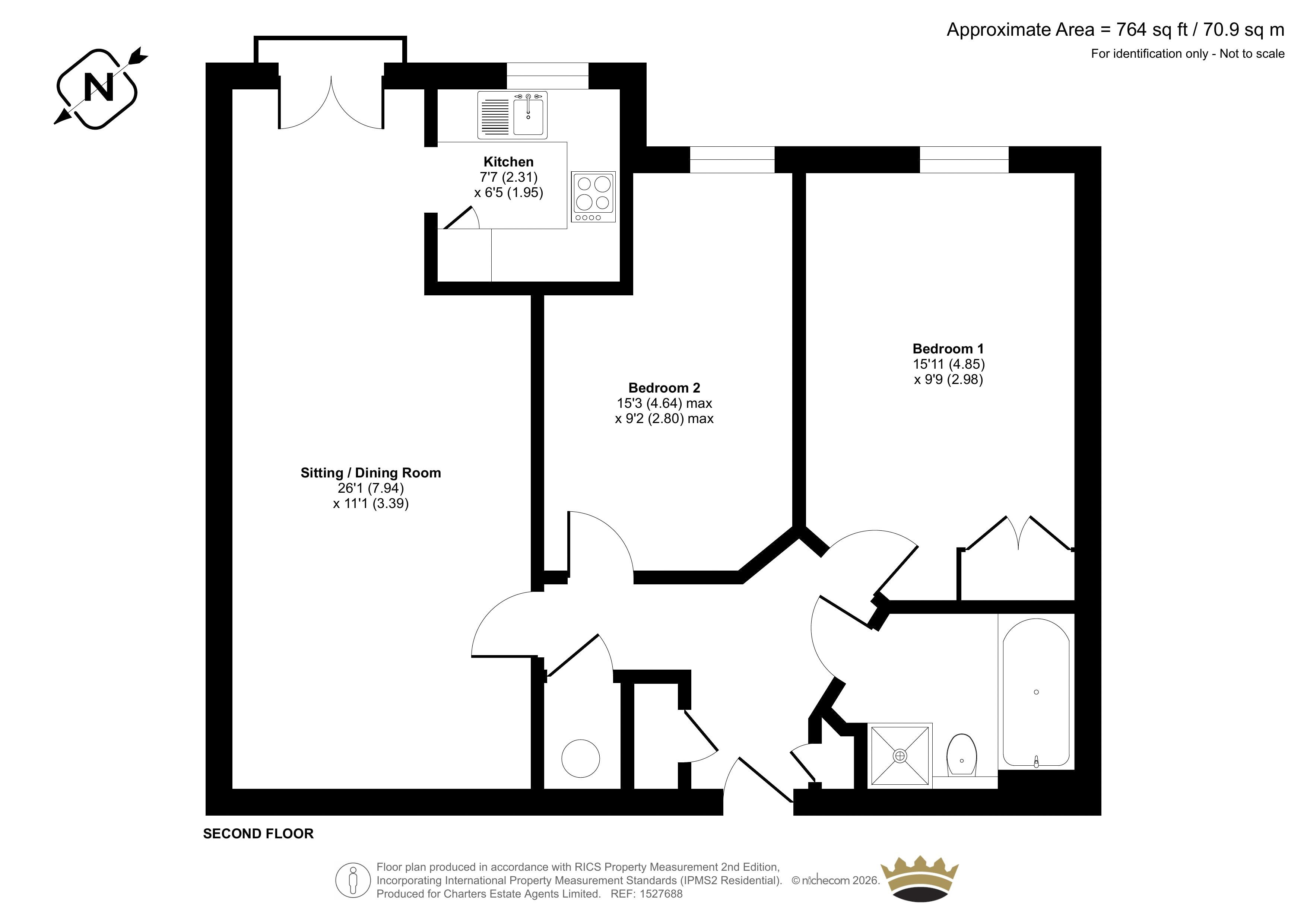 Cadogan Court, Fleet floorplan