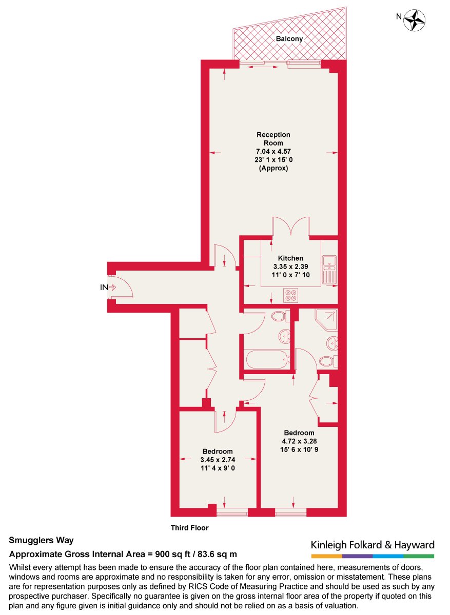 Smugglers Way, London floorplan