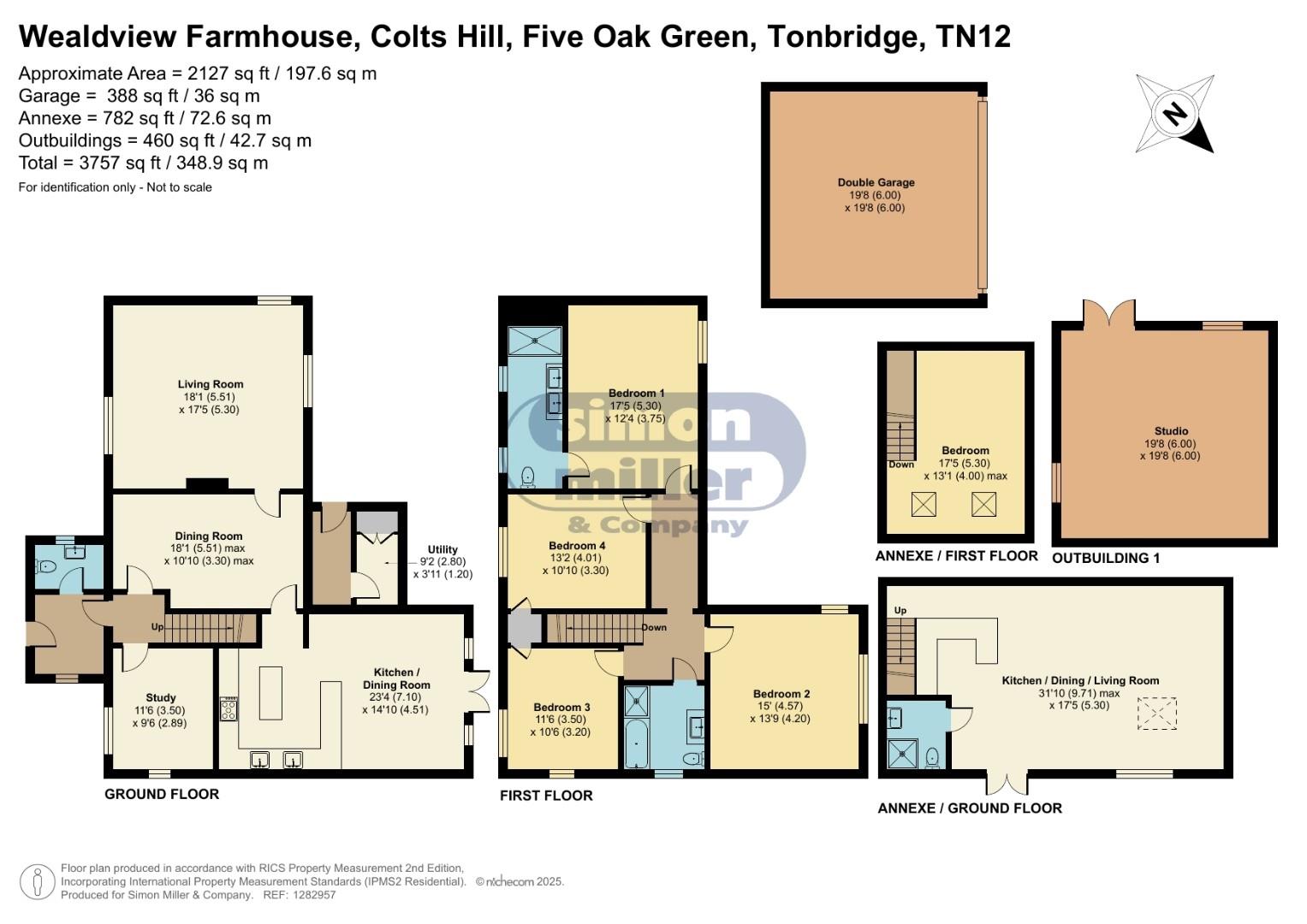 Wealdview Farmhouse, Colts Hill, Tonbridge floorplan
