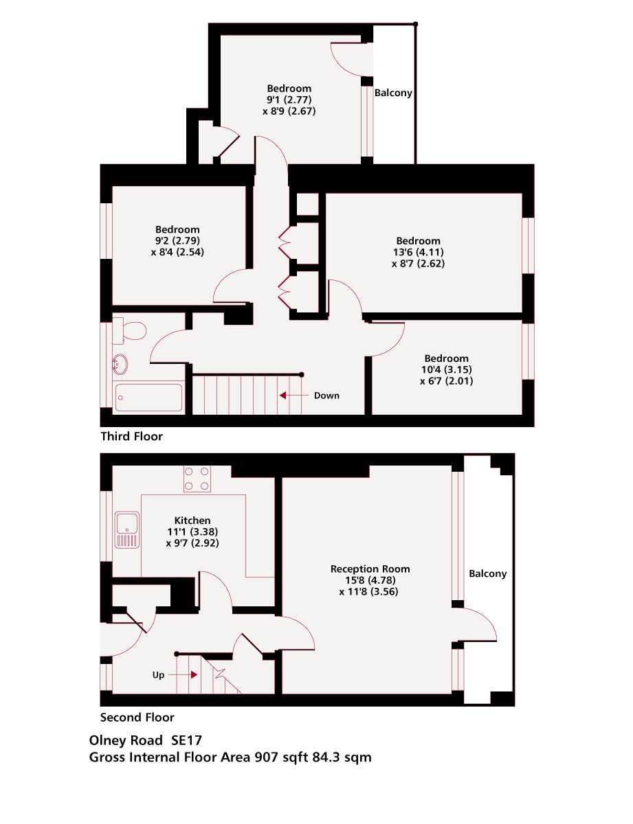 4 Bedrooms Maisonette to rent in Olney Road, Kennington, London SE17