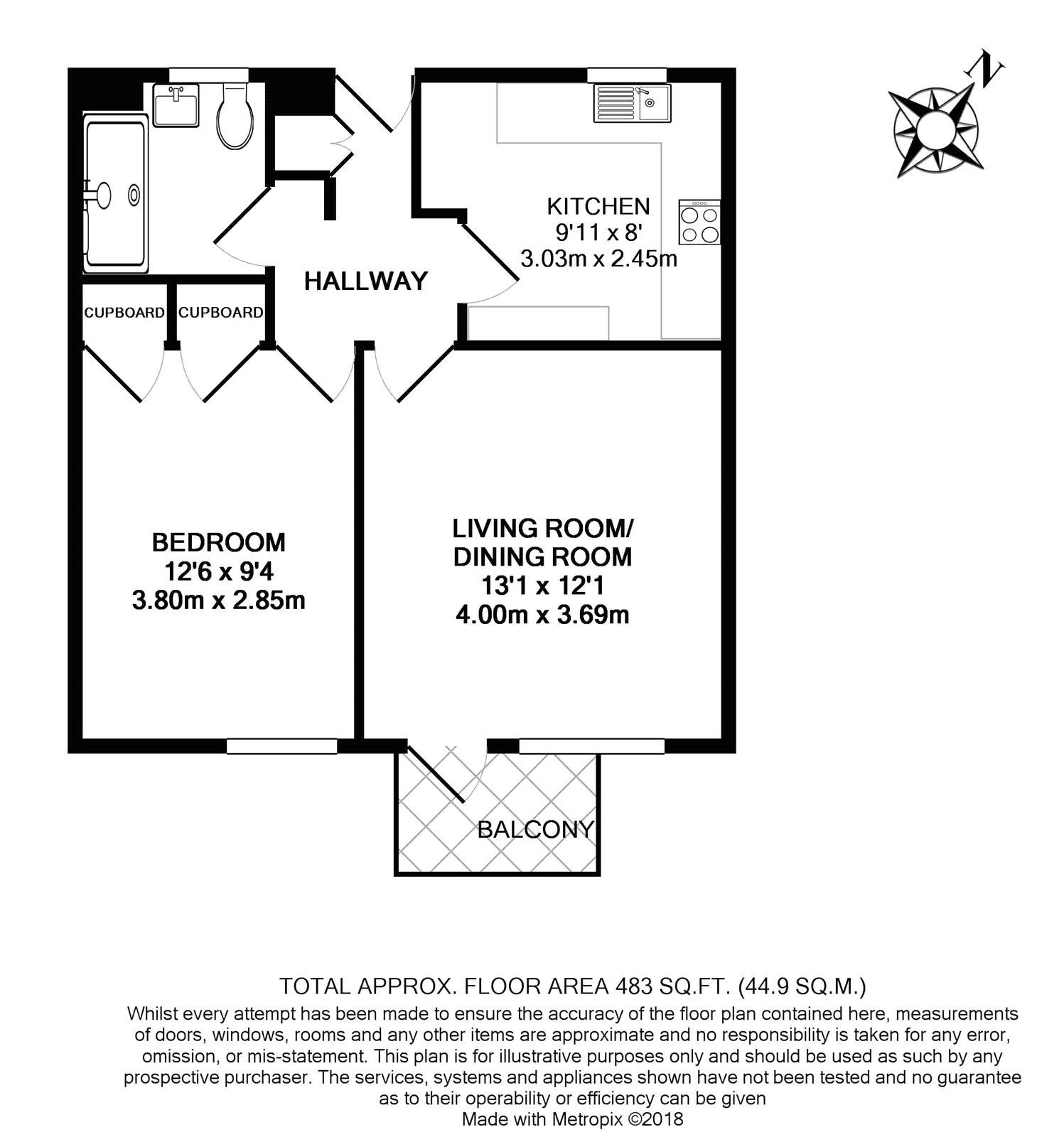 1 Bedrooms Flat to rent in Kilburn Vale, Kilburn NW6