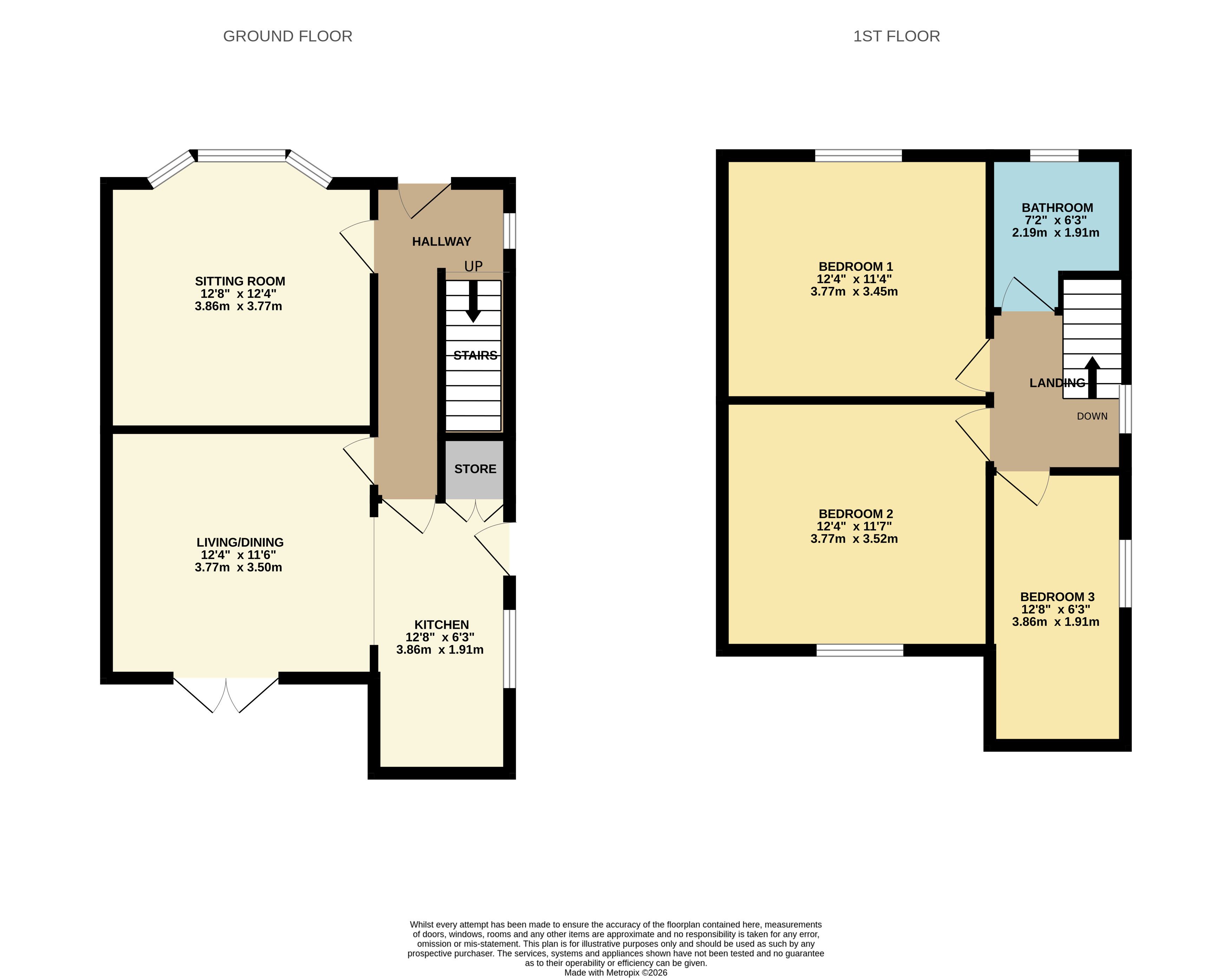 77, Northwood Lane, Darley Dale floorplan