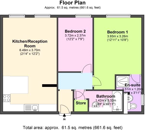 2 Bedrooms Flat to rent in Windmill Hill, Enfield, Middlesex EN2