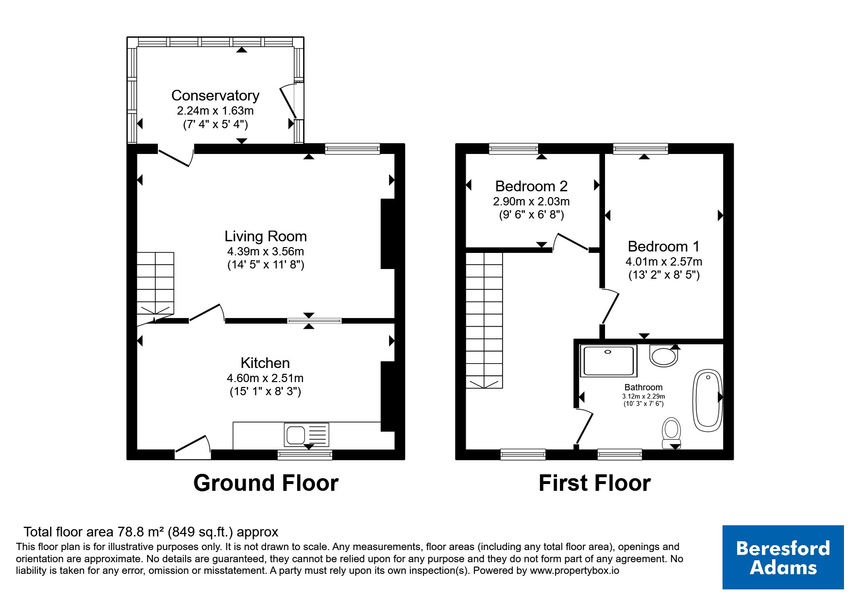 5, Goronwy Street Number Two, Bethesda floorplan