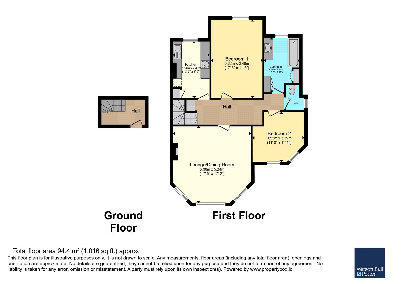 Flat 1, 12, Park Road, Isle of Wight floorplan