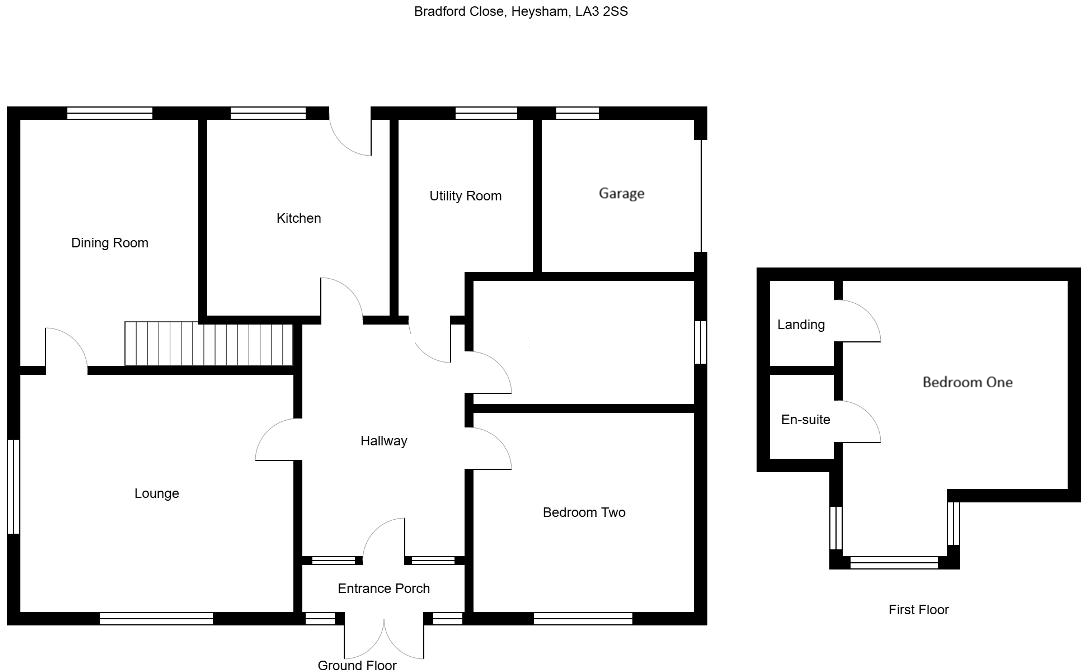 1, Bradford Grove, Morecambe floorplan