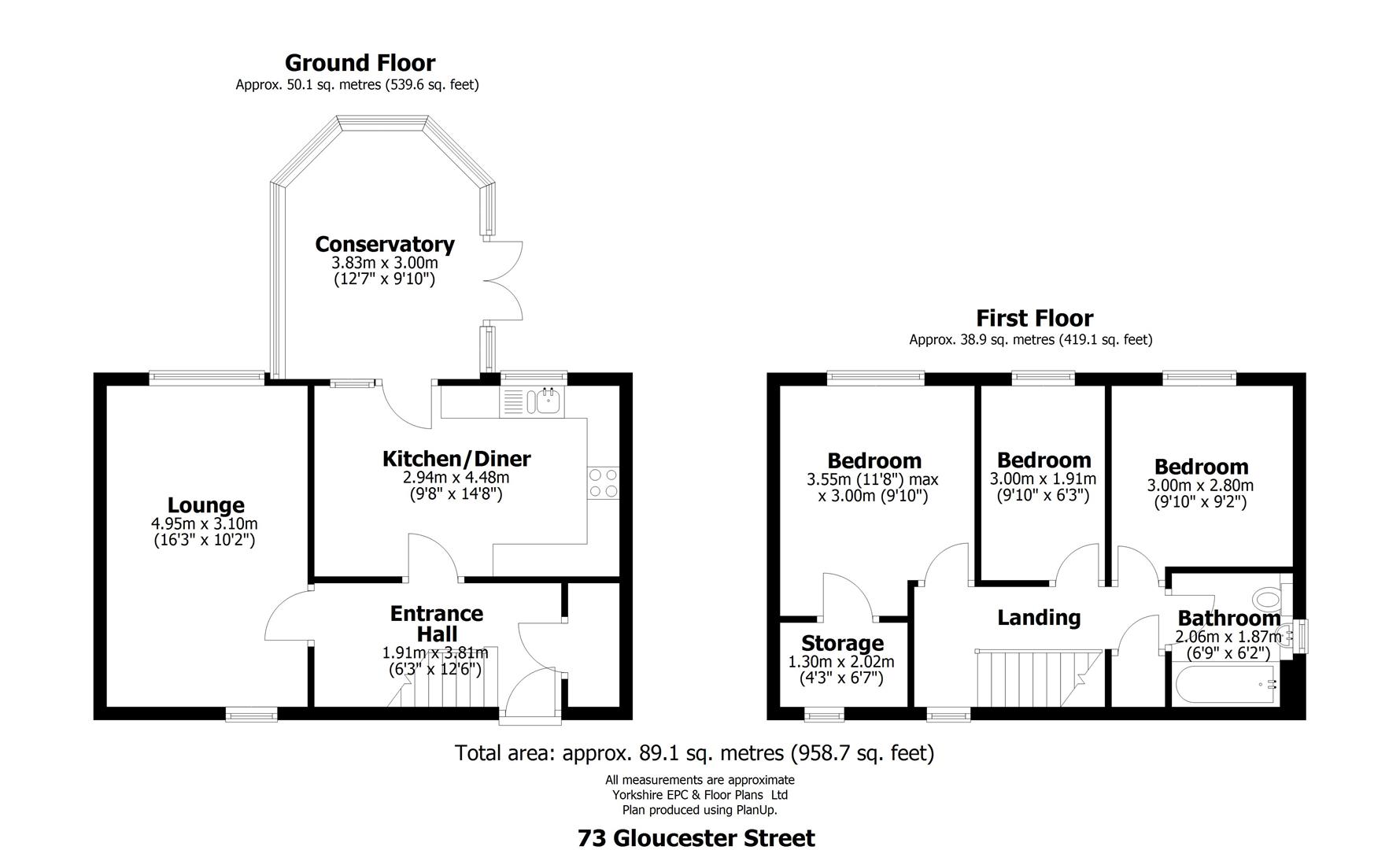 Gloucester Street, Sheffield floorplan