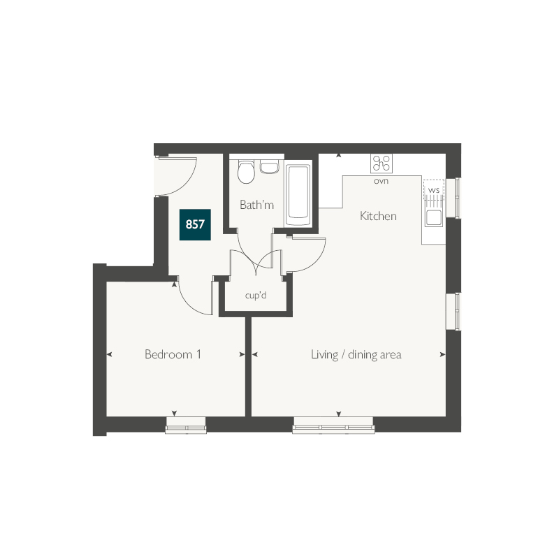 857, Kingsmead Avenue, Chichester floorplan