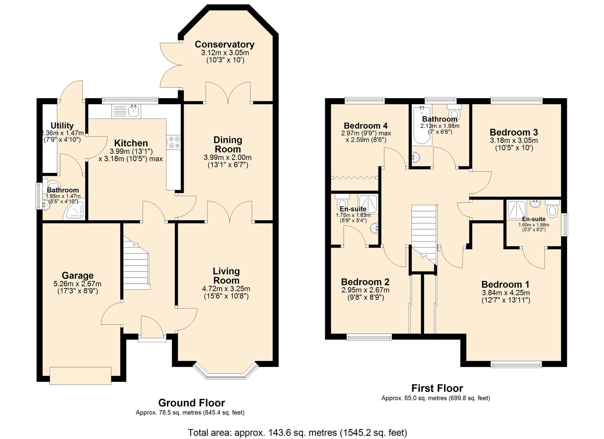 2 Three Brooks Way, Accrington floorplan