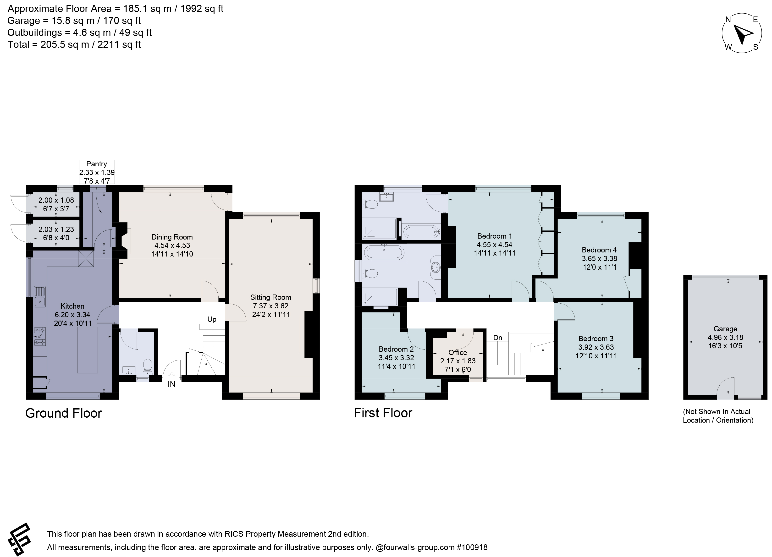 127, London Road, Bedfordshire floorplan