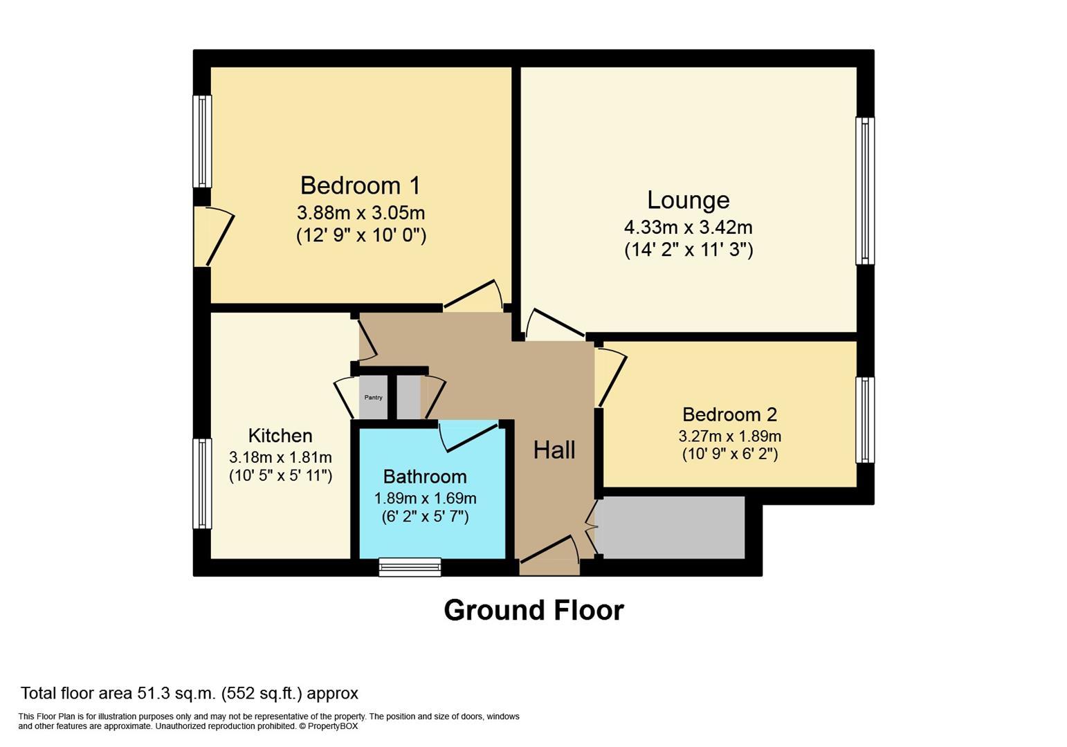 66, Acacia Road, Leamington Spa floorplan