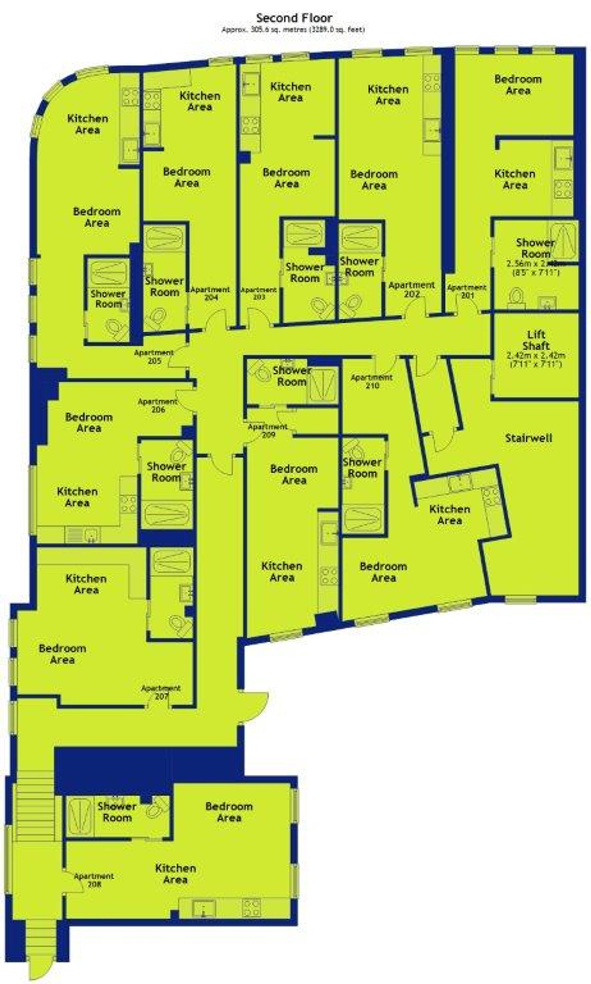 203 The Junction, 2 Low Pavement, Nottingham floorplan