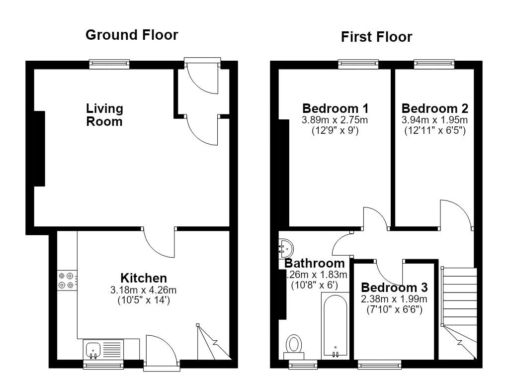 Roebuck Street, Preston floorplan