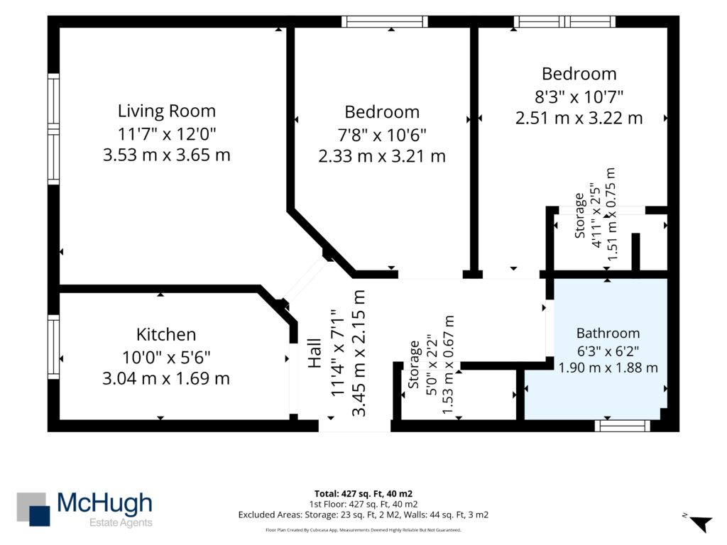 Flat 1, 3 Old Mill Court, Clydebank floorplan