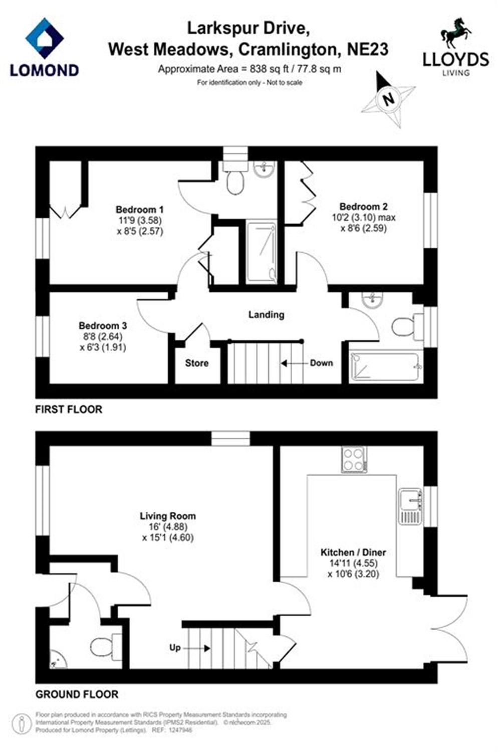 119, Loxley Road, Uttoxeter floorplan